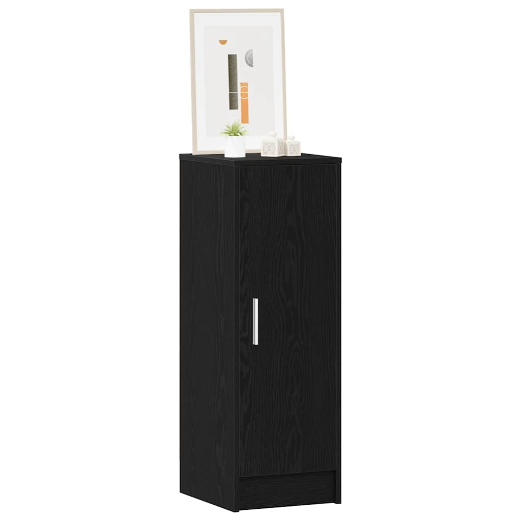 Sko skab med hylde Sort eg 32 x 35 x 92 cm Konstrueret træ