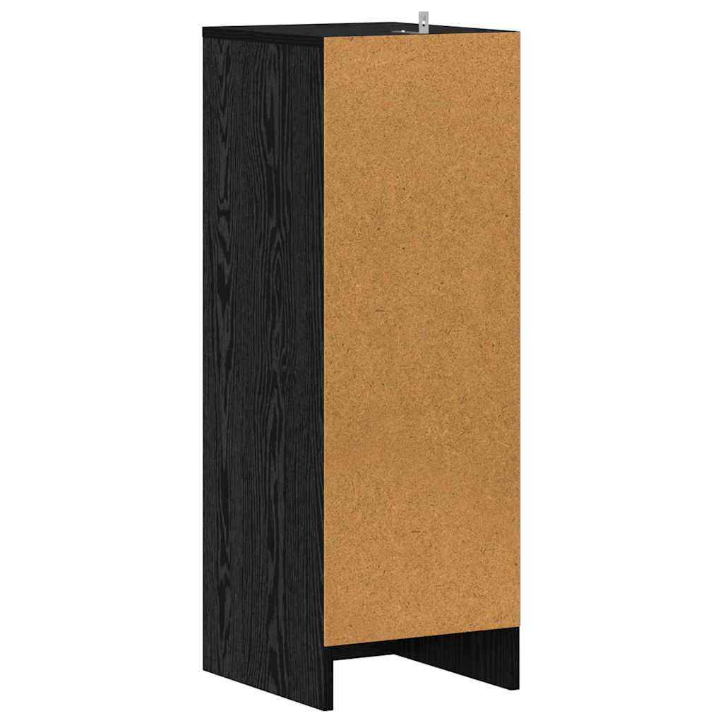Sko skab med hylde Sort eg 32 x 35 x 90 cm Konstrueret træ