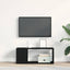 TV-møbelsæt 80 x 24 x 32 cm Sort eg Konstrueret træ