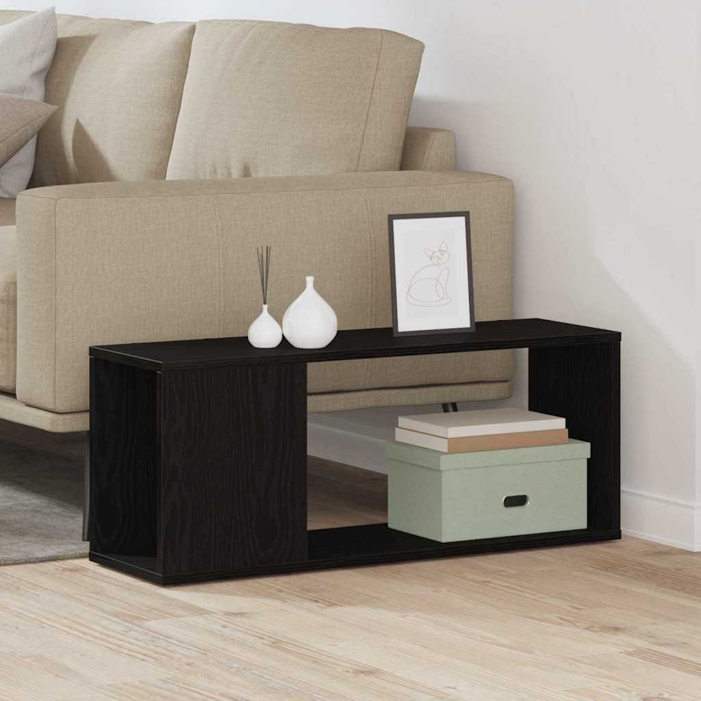 TV-møbelsæt 80 x 24 x 32 cm Sort eg Konstrueret træ