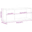 TV-møbelsæt 80 x 24 x 32 cm Sort eg Konstrueret træ