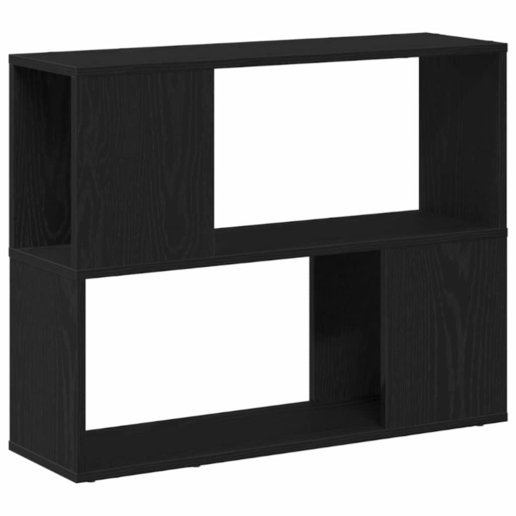 TV-møbelsæt Vægmonteret Sort eg 80 x 24 x 63 cm Konstrueret træ