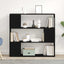 TV-møbelsæt Sort eg 100 x 24 x 94 cm Konstrueret træ