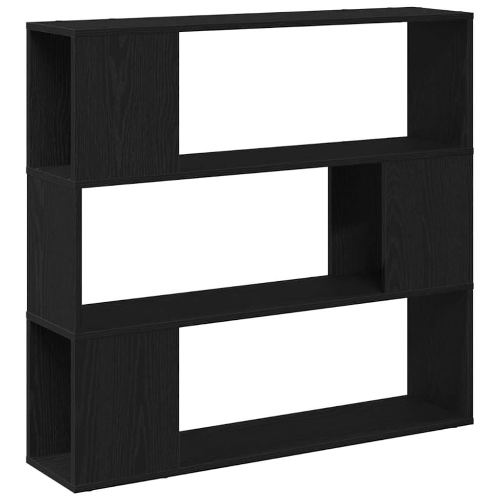 TV-møbelsæt Sort eg 100 x 24 x 94 cm Konstrueret træ