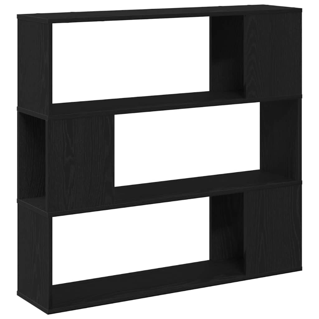 TV-møbelsæt Sort eg 100 x 24 x 94 cm Konstrueret træ