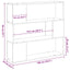 TV-møbelsæt Sort eg 100 x 24 x 94 cm Konstrueret træ