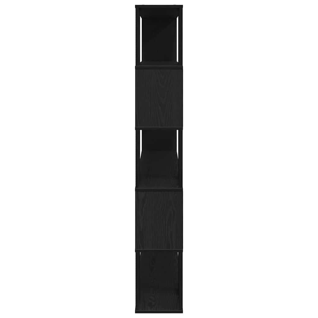 TV-møbelsæt Sort eg 100 x 24 x 155 cm Konstrueret træ