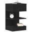 Natskab 2 pcs Sort eg 40 x 35 x 65 cm Konstrueret træ