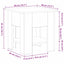 Sofabord Sort eg 40 x 40 x 42 cm Konstrueret træ