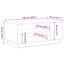 Sofabord Sort eg 102 x 55 x 43 cm Konstrueret træ
