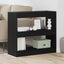Bogskab 2 pcs Sort eg 80 x 30 x 72 cm Konstrueret træ