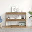 Bogreol 2 niveauer 100 x 30 x 72 cm Konstrueret træ artisan eg