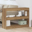 Bogreol 2 niveauer 100 x 30 x 72 cm Konstrueret træ artisan eg
