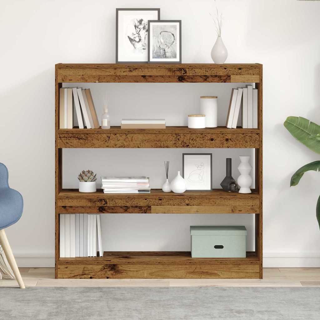 Bogskab Gammelt træ 100 x 30 x 103 cm Konstrueret træ