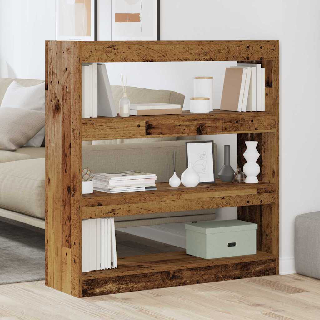 Bogskab Gammelt træ 100 x 30 x 103 cm Konstrueret træ