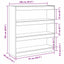 Bogskab 3 niveauer 100 x 30 x 103 cm Konstrueret træ artisan eg