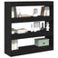 Bogskab Sort eg 100 x 30 x 103 cm Konstrueret træ