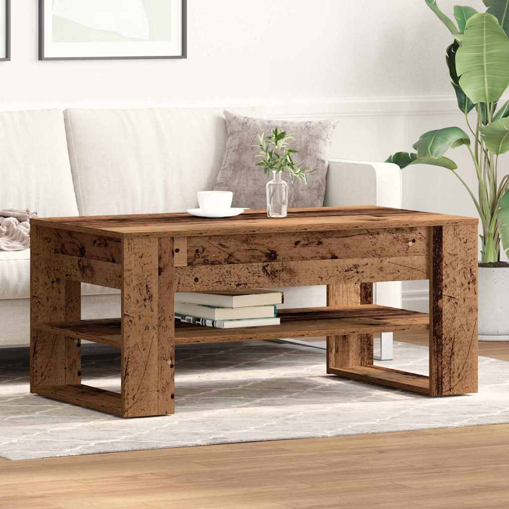 Sofabord Gammelt træ 102 x 55 x 45 cm Konstrueret træ