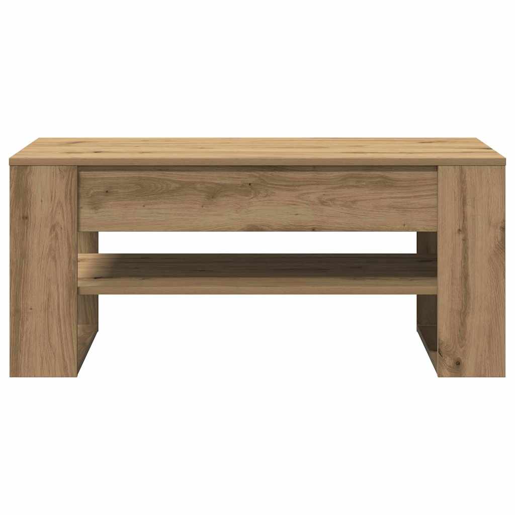 Sofabord Artisan Egetræ 102 x 55 x 45 cm Konstrueret træ