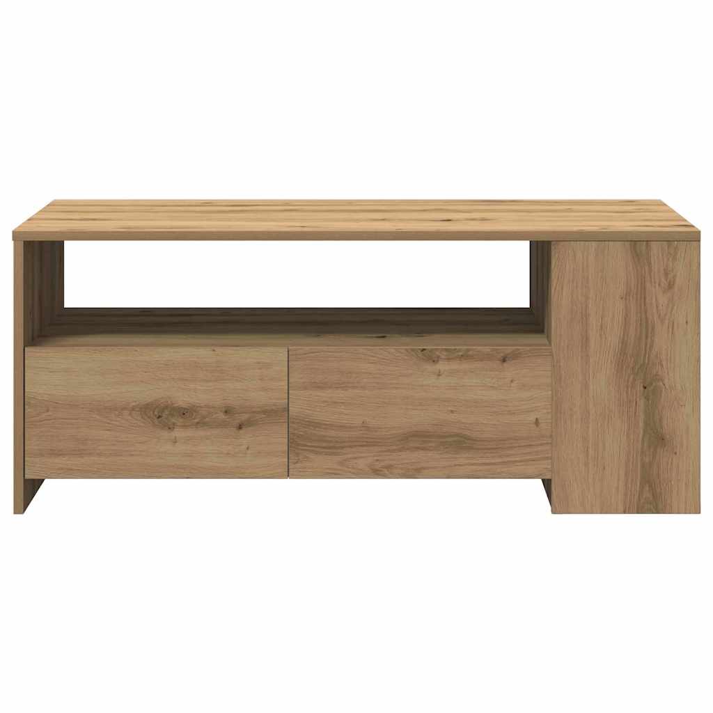 Sofabord Artisan Egetræ 102 x 55 x 43,5 cm Konstrueret træ