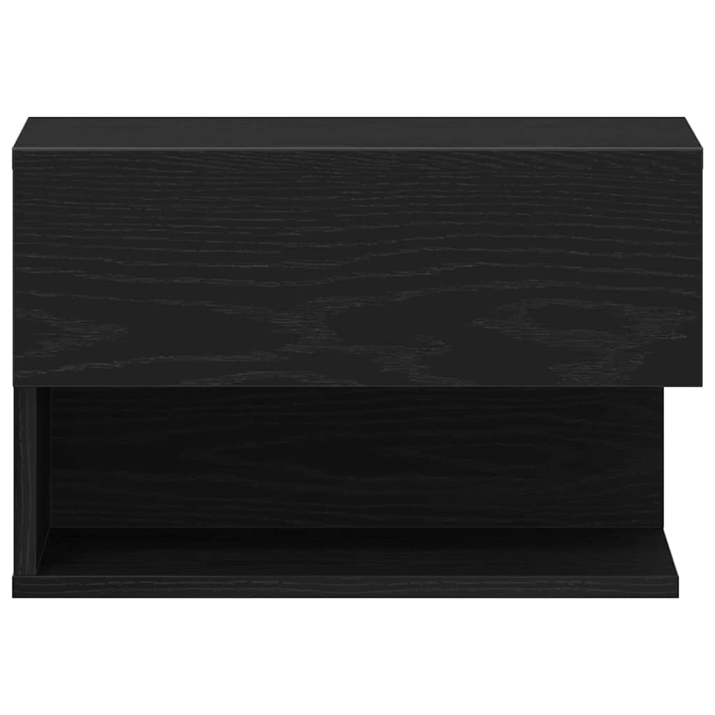 Natskab med skuffe Sort eg 46 x 30 x 30 cm Konstrueret træ