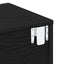 Natskab 2 pcs Sort eg 46 x 30 x 30 cm Konstrueret træ