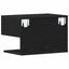 Natskab 2 pcs Sort eg 46 x 30 x 30 cm Konstrueret træ