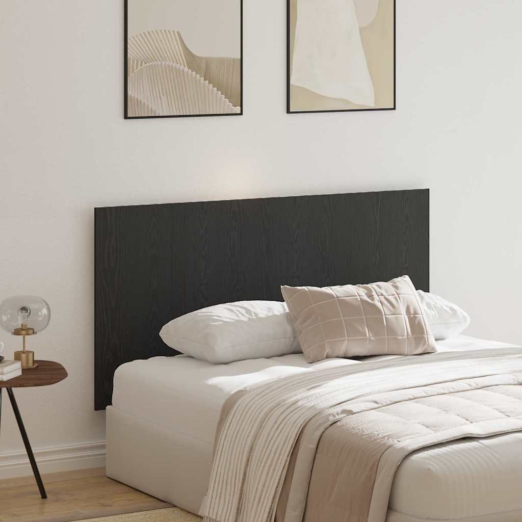 Senge Hovedgærde Sort eg 160 x 1.5 x 80.5 cm Konstrueret træ