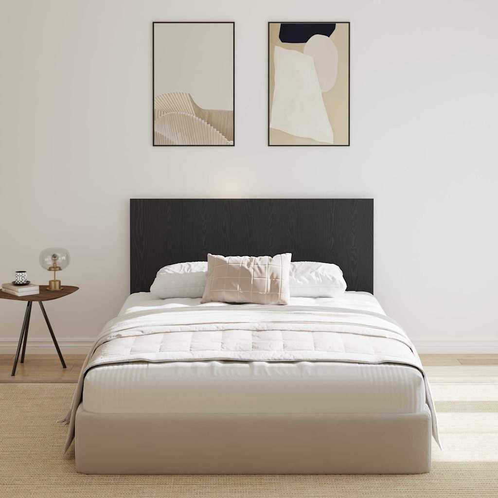 Senge Hovedgærde Sort eg 160 x 1.5 x 80.5 cm Konstrueret træ