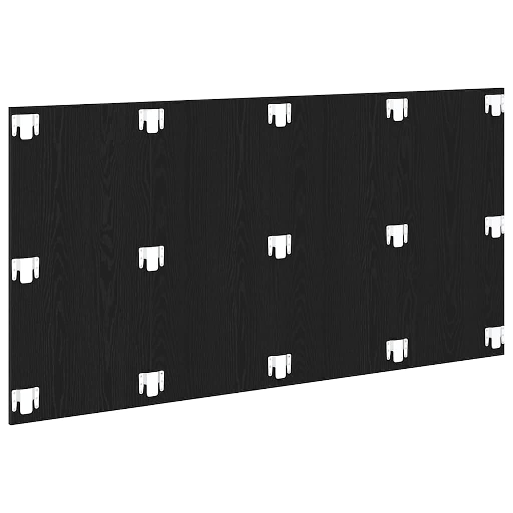 Senge Hovedgærde Sort eg 160 x 1.5 x 80.5 cm Konstrueret træ