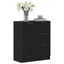 Sideboard med skuffe Sort eg 60 x 30 x 70 cm Konstrueret træ