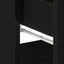 Natskab 2 pcs Sort eg 40 x 35 x 65 cm Konstrueret træ