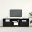 TV-skab med skuffe Sort eg 150 x 33,5 x 45 cm Konstrueret træ
