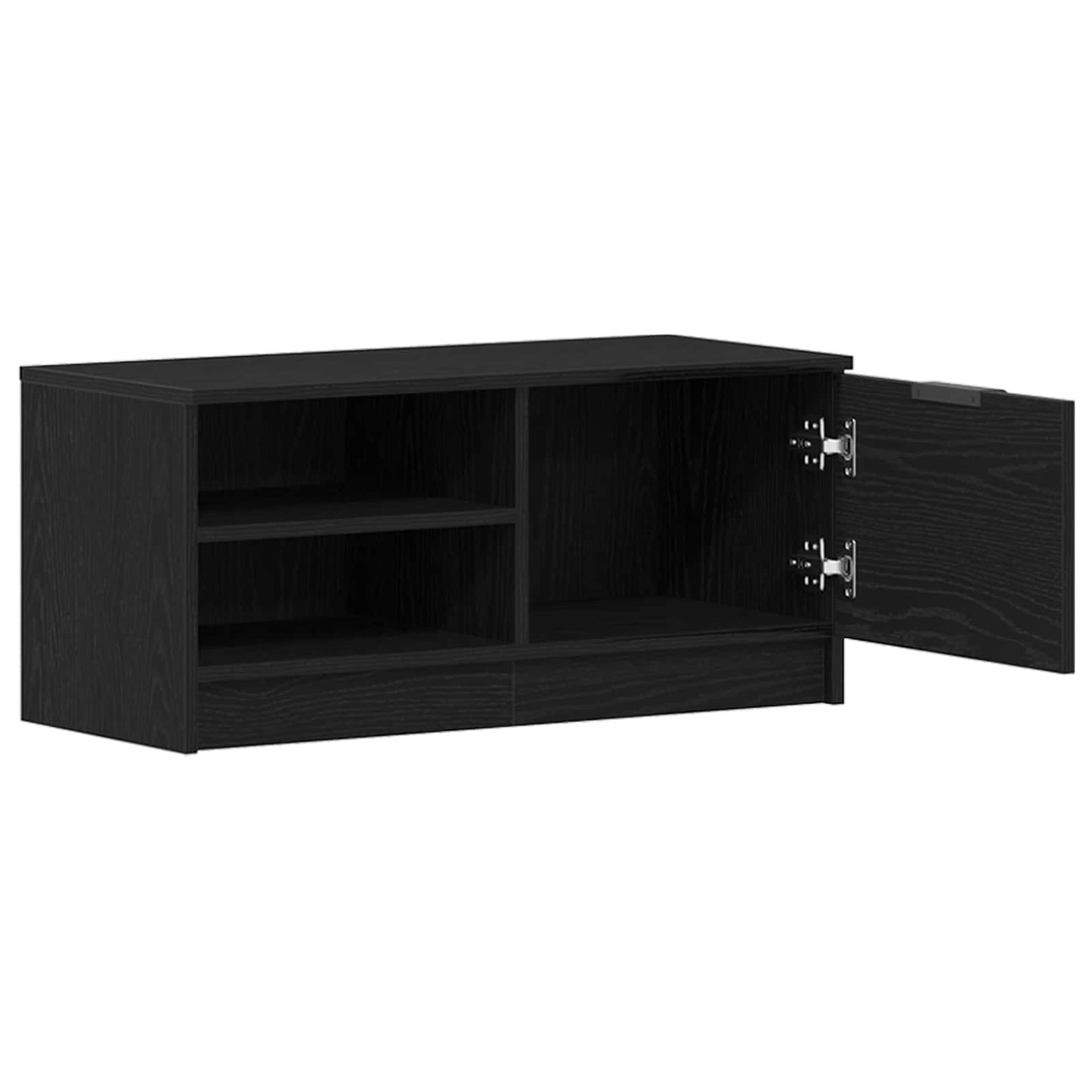 TV-skab Sort eg 80 x 35 x 36,5 cm Konstrueret træ