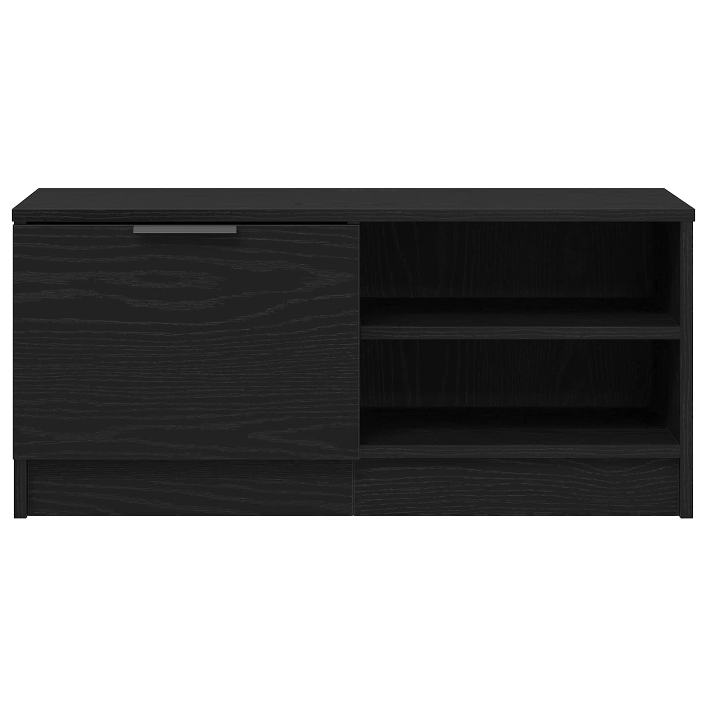 TV-skab Sort eg 80 x 35 x 36,5 cm Konstrueret træ