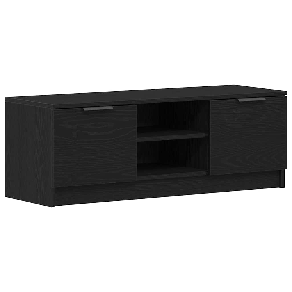 TV-skab Sort eg 102 x 32 x 35,5 cm Konstrueret træ