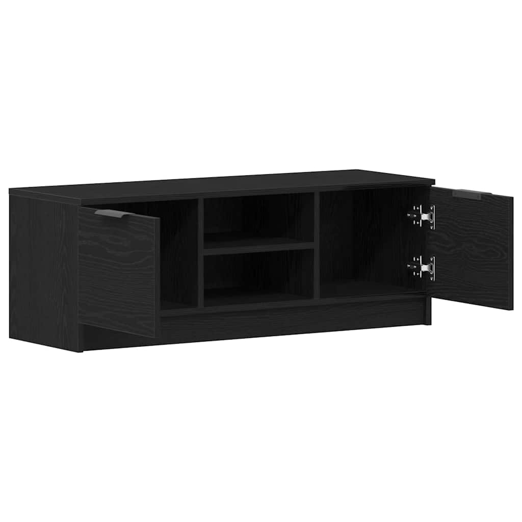 TV-skab Sort eg 102 x 32 x 35,5 cm Konstrueret træ