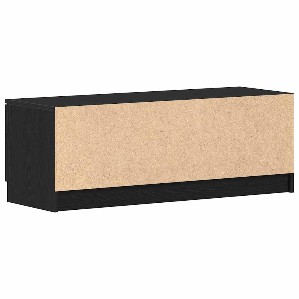 TV-skab Sort eg 102 x 32 x 35,5 cm Konstrueret træ