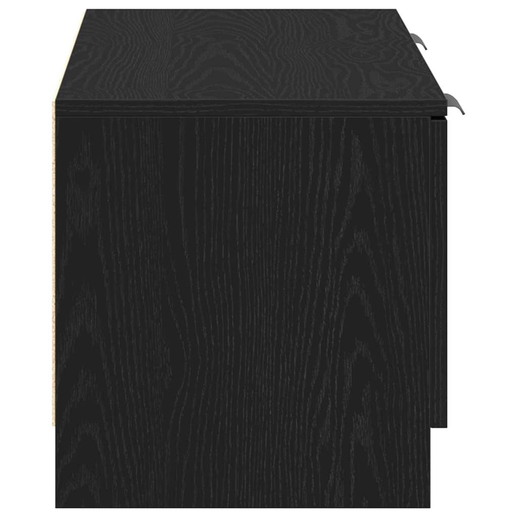 TV-skab Sort eg 102 x 32 x 35,5 cm Konstrueret træ