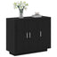 Sideboard Sort eg 92 x 35 x 75 cm Konstrueret træ