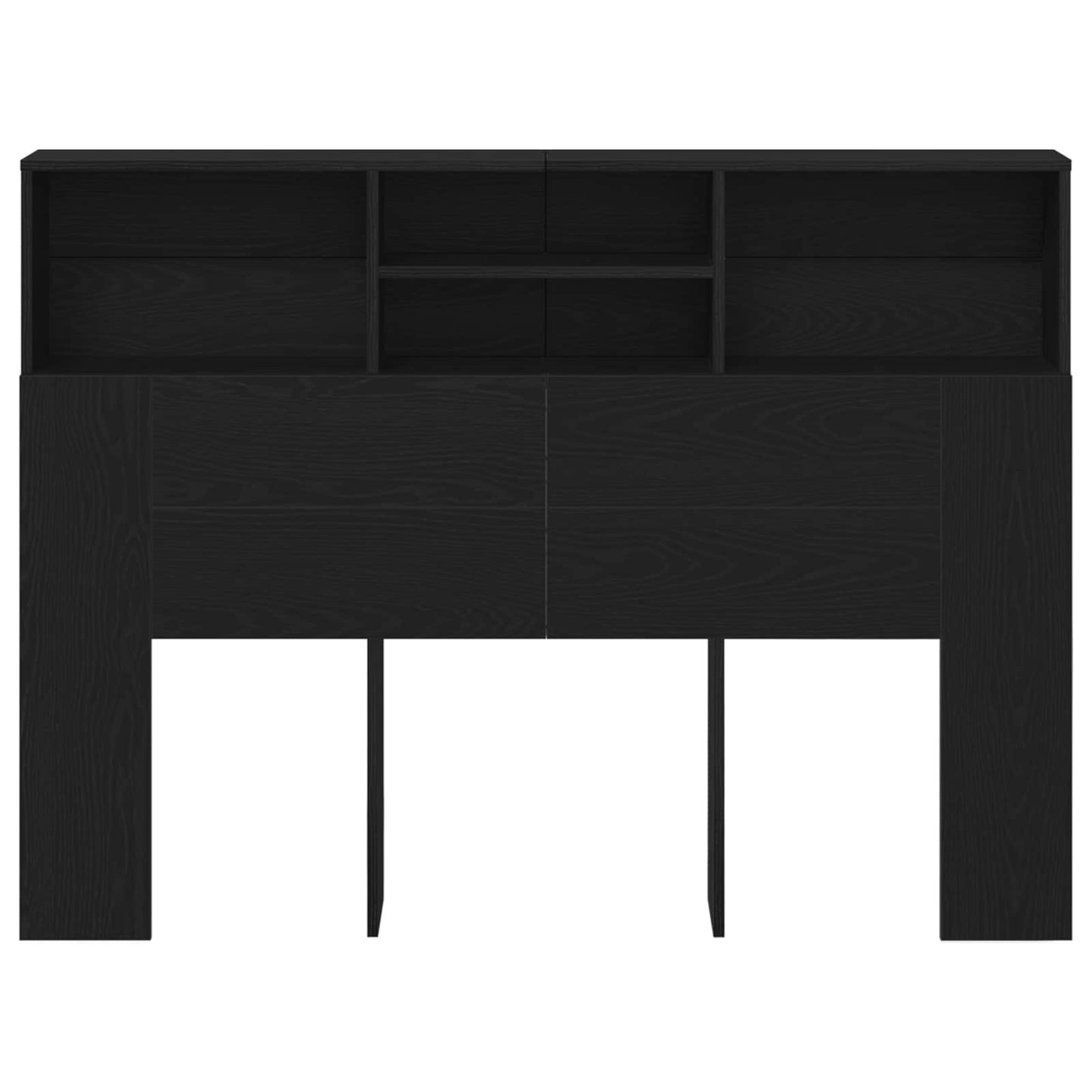 Hovedgærde Skab Sort eg 140 x 19 x 103,5 cm Konstrueret træ