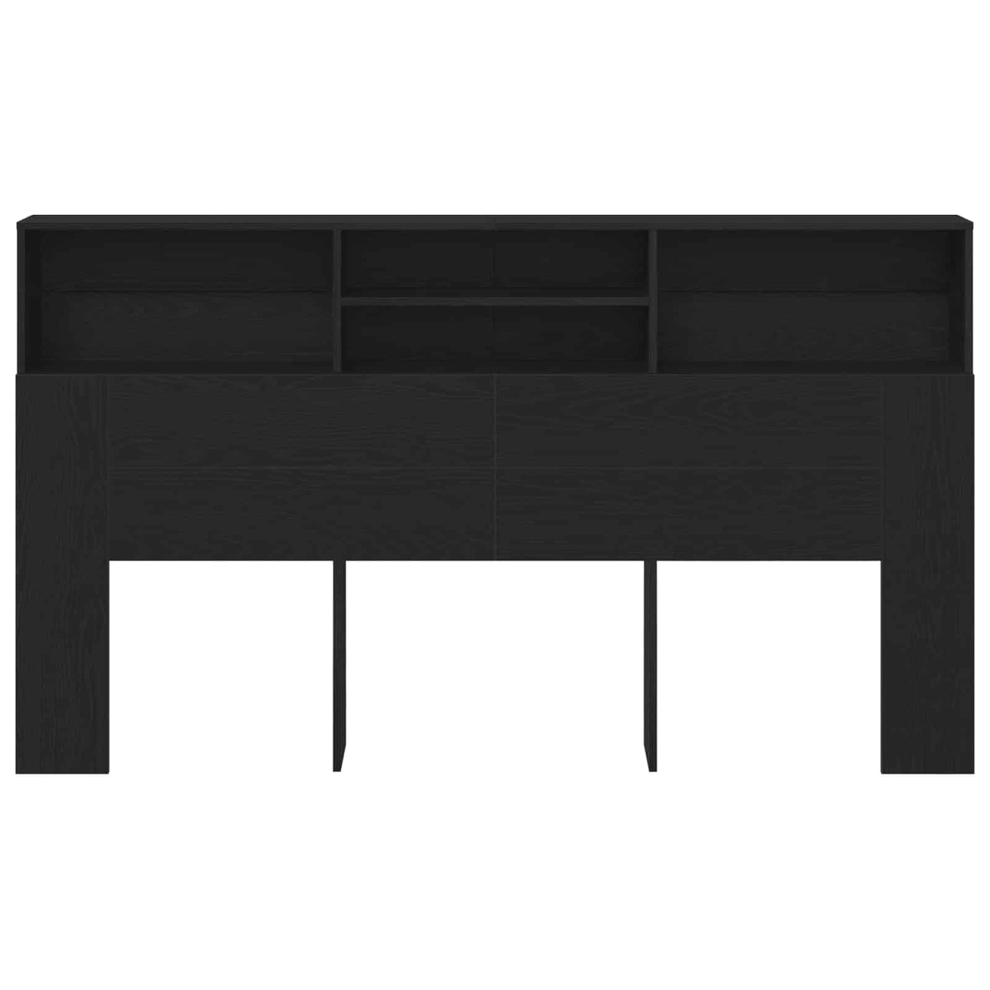 Hovedgærde Skab Sort eg 180 x 19 x 103,5 cm Konstrueret træ