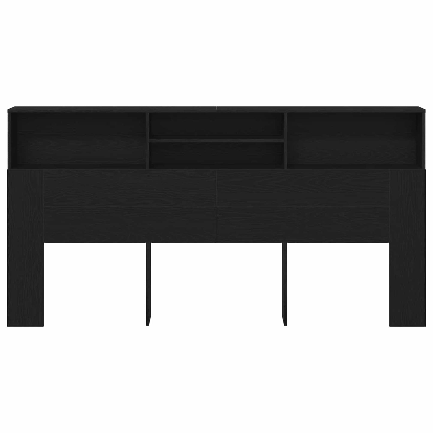 Hovedgærde Skab Sort eg 200 x 19 x 103,5 cm Konstrueret træ