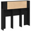 Hovedgærde Skab Sort eg 120 x 18.5 x 102.5 cm Konstrueret træ