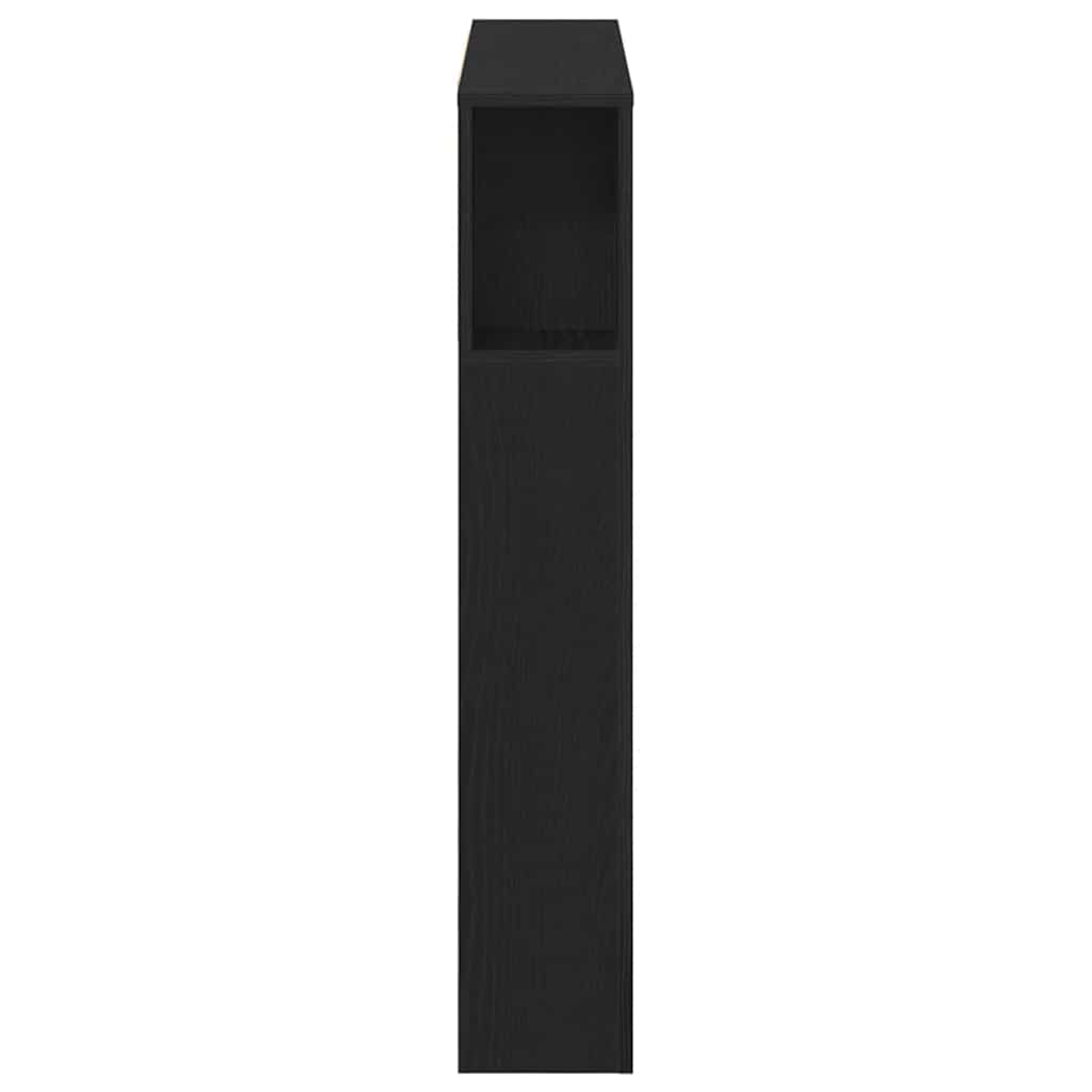 Hovedgærde Skab Sort eg 200 x 18,5 x 102,5 cm Konstrueret træ