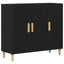 Sideboard Sort eg 90 x 34 x 80 cm Konstrueret træ