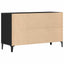 Sideboard med skuffe Sort eg 100 x 36 x 60 cm Konstrueret træ