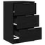 Natskab 2 pcs Sort eg 40 x 65 x 65 cm Konstrueret træ