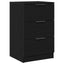 Natskab 2 pcs Sort eg 40 x 65 x 65 cm Konstrueret træ