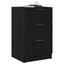 Natskab 2 pcs Sort eg 40 x 65 x 65 cm Konstrueret træ